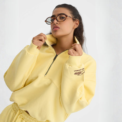 CORE 2.0 - Women's Quarter Zip - Butter Yellow