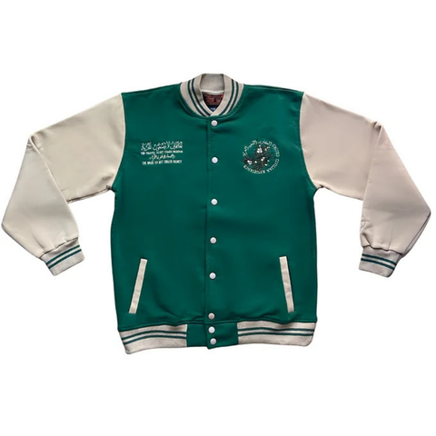 المقاومة - RESISTANCE - Varsity Jacket - Forest Green