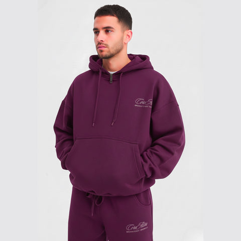 CORE 2.0 - Tech Hoodie - Plum Rouge