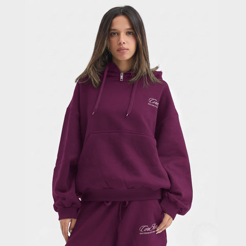 CORE 2.0 - Tech Hoodie - Plum Rouge
