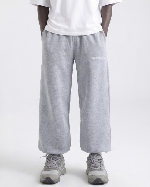 CORE 1.0 - Lightweight Cuffed Sweats - Light Grey