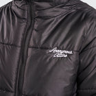BTO Anonymous Attire masked puffer jacket with full zip hood, black