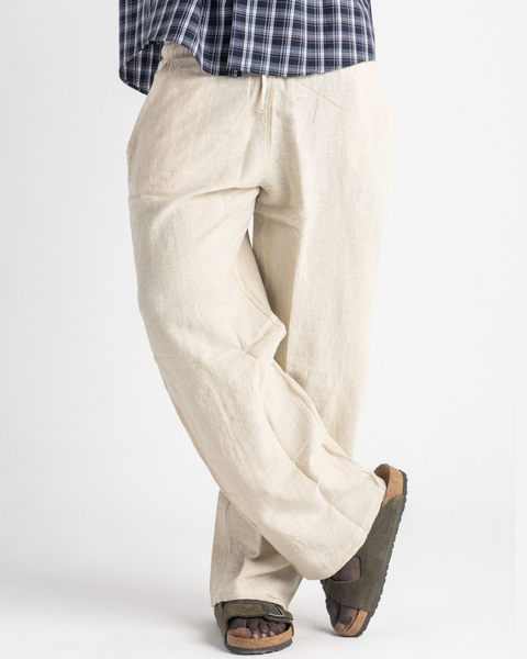 Straight Linen Pants