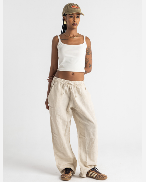 Straight Linen Pants