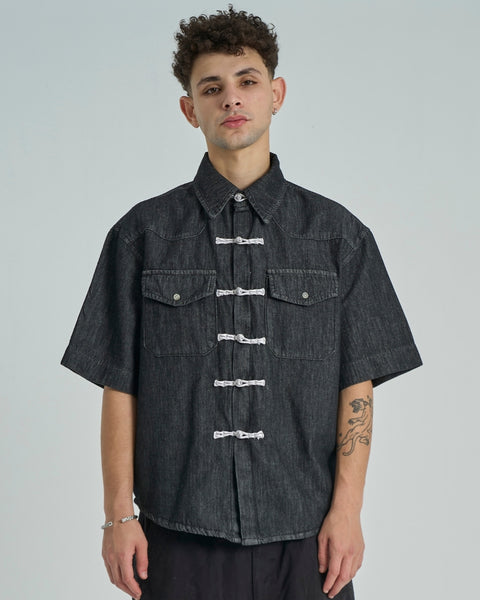 Shibuya Denim Shirt - Black Wash