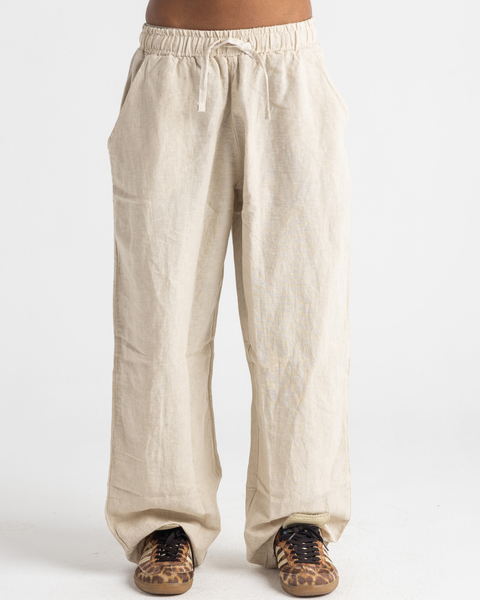 Straight Linen Pants