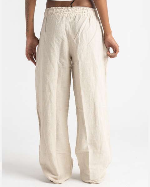 Straight Linen Pants