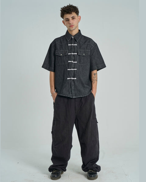 Shibuya Denim Shirt - Black Wash