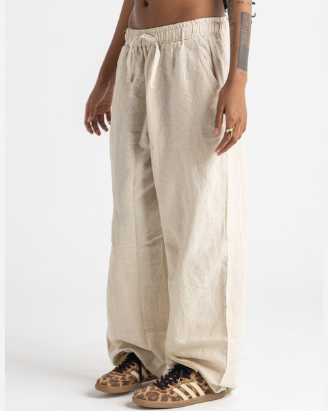 Straight Linen Pants