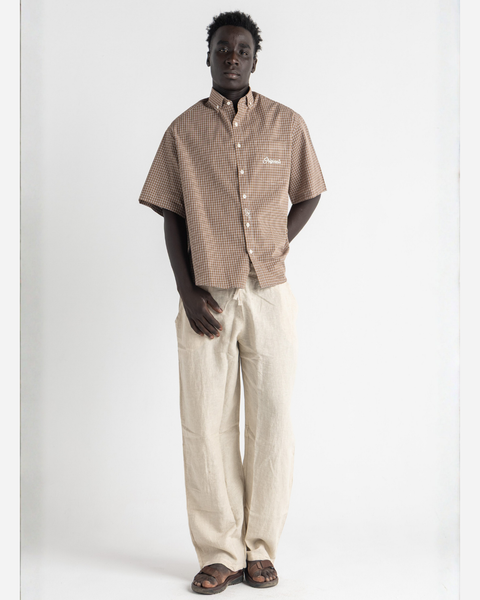 Straight Linen Pants