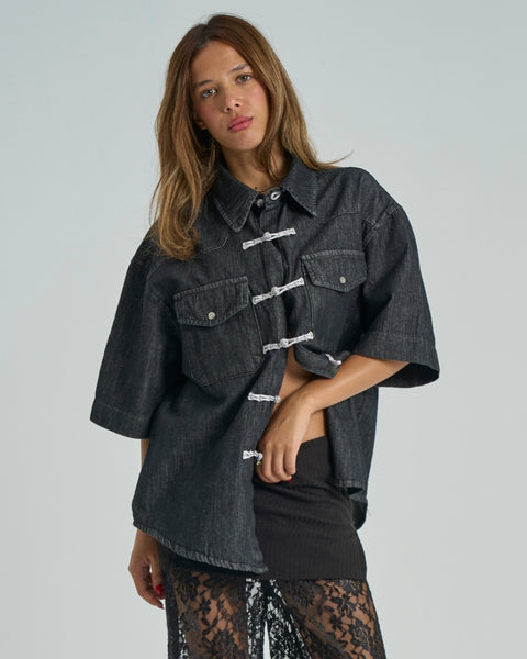 Shibuya Denim Shirt - Black Wash