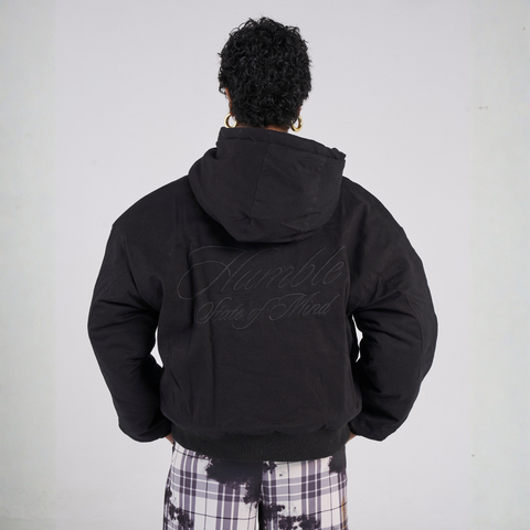 Humble Embroidered Firemen's Clasp Jacket - Black