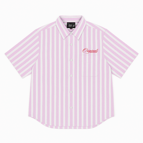 LMTD EDT // Chunky Humble Embroidered Boxy Shirt – Rosé Pink