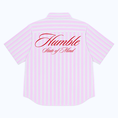 LMTD EDT // Chunky Humble Embroidered Boxy Shirt – Rosé Pink