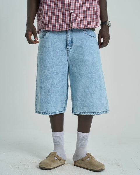 City Denim Jorts - Light Wash