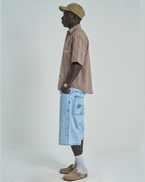 City Denim Jorts - Light Wash