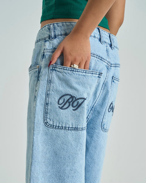 City Denim Jorts - Light Wash