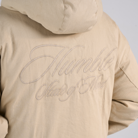 Humble Embroidered Firemen's Clasp Jacket - Beige