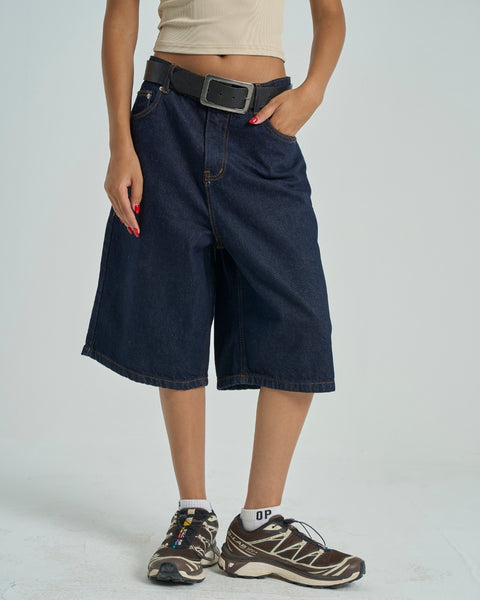 City Denim Jorts - Dark Denim