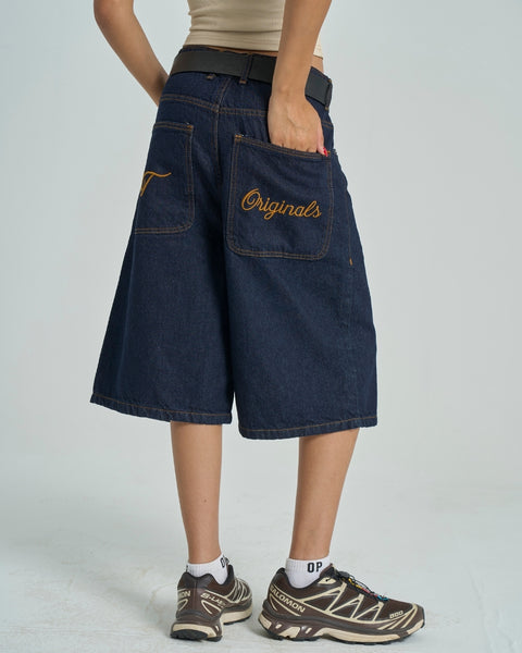 City Denim Jorts - Dark Denim