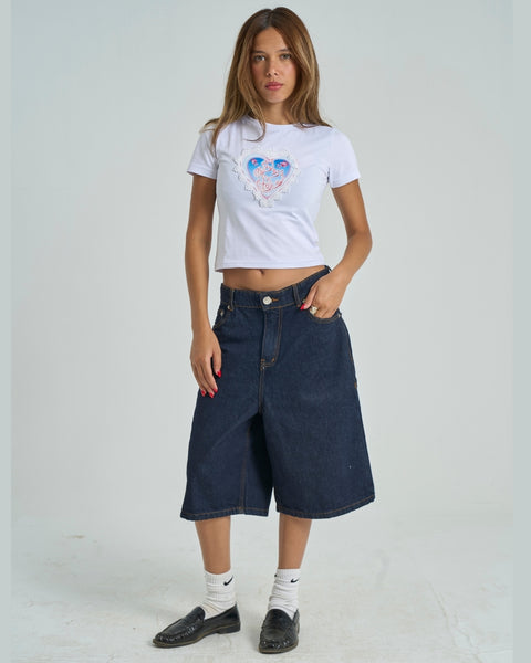 City Denim Jorts - Dark Denim