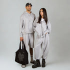 Model wearing the BROWNTOAST Core Full Zip Up Jacket from the Core Drop — a relaxed unisex hoodie with a dual zipper and adjustable hood. Made in Egypt from soft cotton, combining everyday comfort with effortless street style.