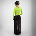 Sabah El Tofah Morning Market baby tee – in brat green with black silk-screen front print, BTX x Nada Sultan