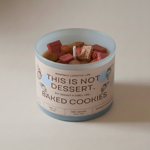 BROWNTOAST Dopamine Decor Candle — handcrafted gourmand and seasonal candles made with natural palm wax and cotton wick. Available in multiple scents and sizes.