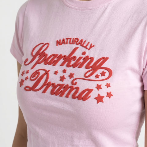 Naturally Sparking Drama - Rubber Print Baby Tee