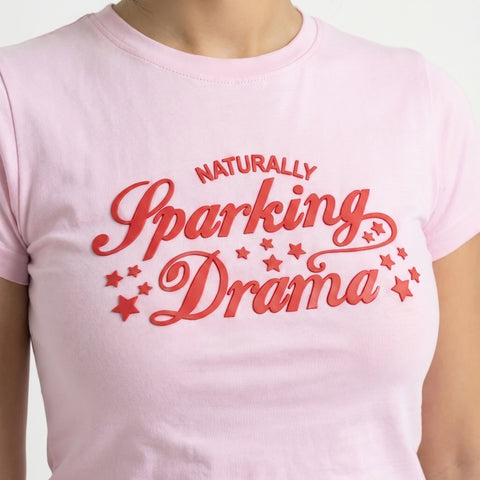 Naturally Sparking Drama - Rubber Print Baby Tee