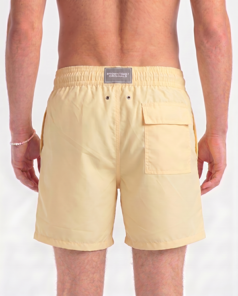 Blank Swim Shorts - Butter Yellow