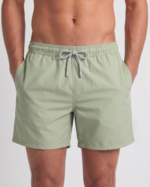Blank Swim Shorts - Sage