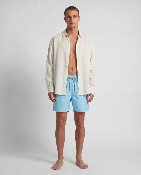 Blank Swim Shorts - Sky