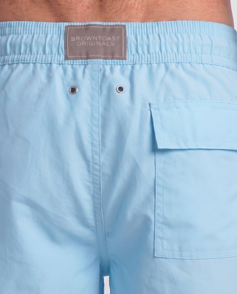 Blank Swim Shorts - Sky