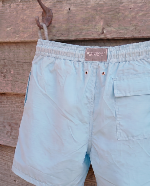 Blank Swim Shorts - Sky