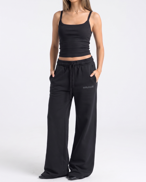 CORE 1.0 - Lightweight Flared Sweats - Midnight Black