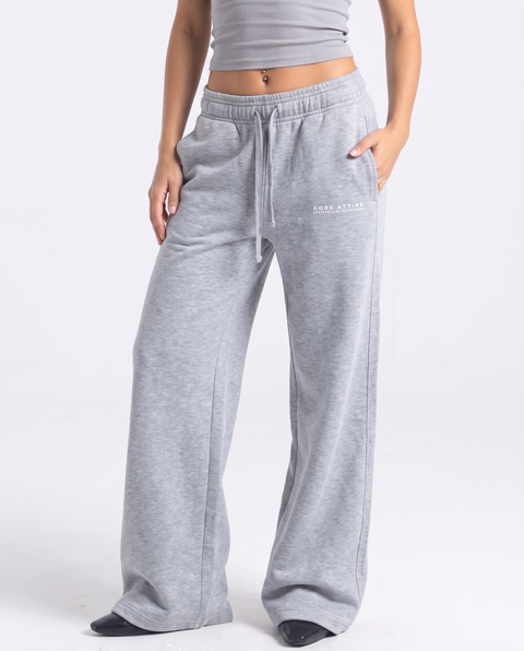 CORE 1.0 - Lightweight Flared Sweats - Light Grey