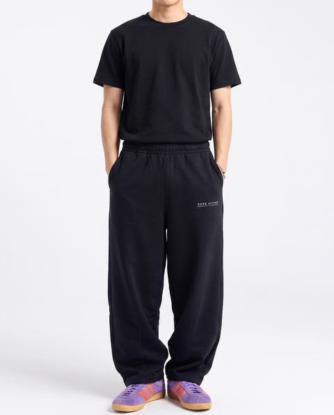 CORE 1.0 - Lightweight Balloon Sweats - Midnight Black