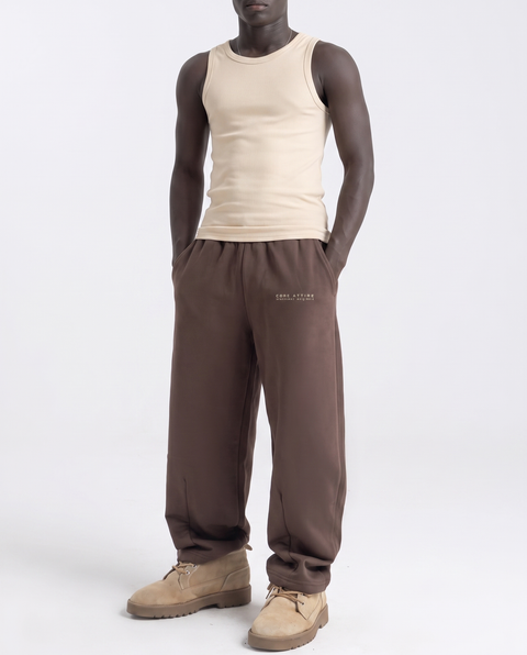 CORE 1.0 - Lightweight Balloon Sweats - Coffee Brown