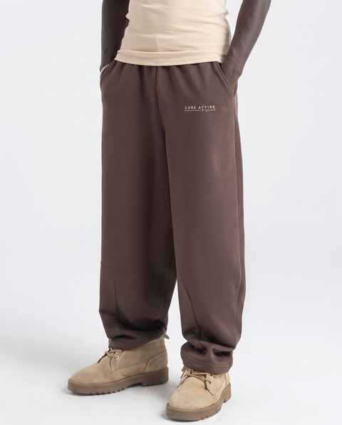 CORE 1.0 - Lightweight Balloon Sweats - Coffee Brown