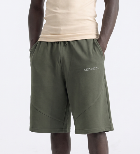 CORE 1.0 - Lightweight Long Shorts - Olive Green