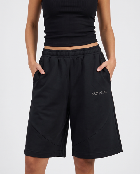 CORE 1.0 - Lightweight Long Shorts - Midnight Black