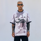 Horoob / escapisom Jersey from Cairo (Un)Censored – unisex oversized fit with embroidered details white, grey and black design by BTX x Malak Ghoneim