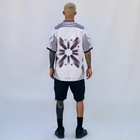 Horoob / escapisom Jersey from Cairo (Un)Censored – unisex oversized fit with embroidered details white, grey and black design by BTX x Malak Ghoneim