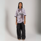 Horoob / escapisom Jersey from Cairo (Un)Censored – unisex oversized fit with embroidered details white, grey and black design by BTX x Malak Ghoneim