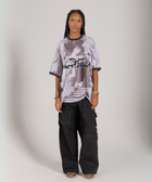 Horoob / escapisom Jersey from Cairo (Un)Censored – unisex oversized fit with embroidered details white, grey and black design by BTX x Malak Ghoneim