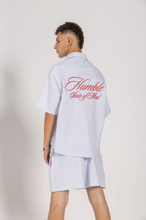 Unisex boxer-style shorts made from 100% breathable thick cotton. Featuring classic sailor stripes in ocean blue and white, rosé pink and white, or sand beige and white. Relaxed, slouchy fit with elastic waistband and adjustable drawstring for a comfortable, effortless look. Available in multiple colors.