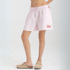 Unisex boxer-style shorts made from 100% breathable thick cotton. Featuring classic sailor stripes in ocean blue and white, rosé pink and white, or sand beige and white. Relaxed, slouchy fit with elastic waistband and adjustable drawstring for a comfortable, effortless look. Available in multiple colors.