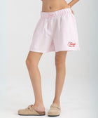 Unisex boxer-style shorts made from 100% breathable thick cotton. Featuring classic sailor stripes in ocean blue and white, rosé pink and white, or sand beige and white. Relaxed, slouchy fit with elastic waistband and adjustable drawstring for a comfortable, effortless look. Available in multiple colors.