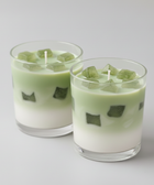 BROWNTOAST Matcha Latte Candle — realistic handcrafted vanilla-scented candle made to look like an iced latte. Part of the Dopamine Decor lifestyle drop.